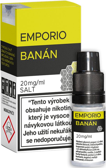 Liquid EMPORIO SALT Banán 10ml - 20mg