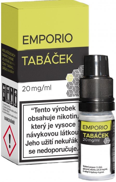 Liquid EMPORIO SALT Tabáček 10ml - 20mg